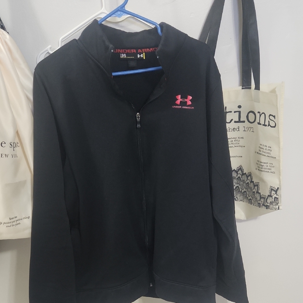 Under Armour Black Jacket with Red Accents